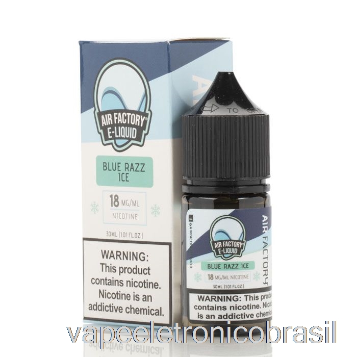 Vape Eletronico Blue Razz Ice - E-líquido De Sais De Fábrica De Ar - 30ml 18mg